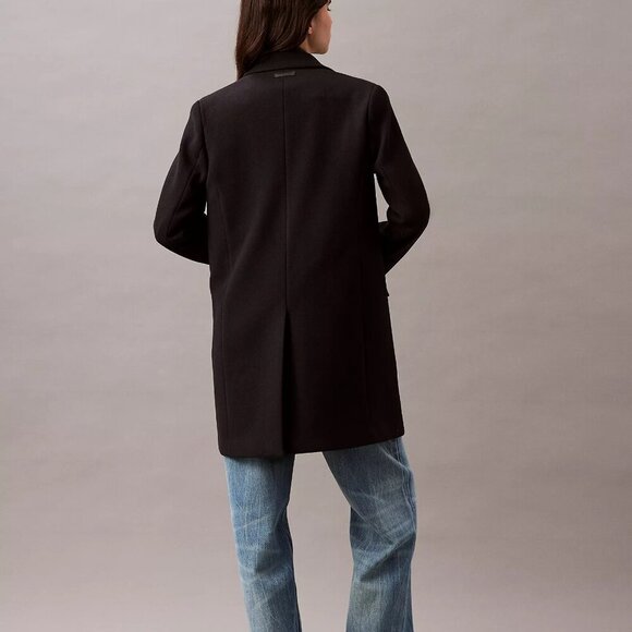 NWT Calvin Klein Tailored Single Breasted Coat S - Picture 2 of 16